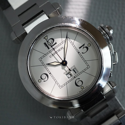 CARTIER LM PASHA C BIG DATE 2475