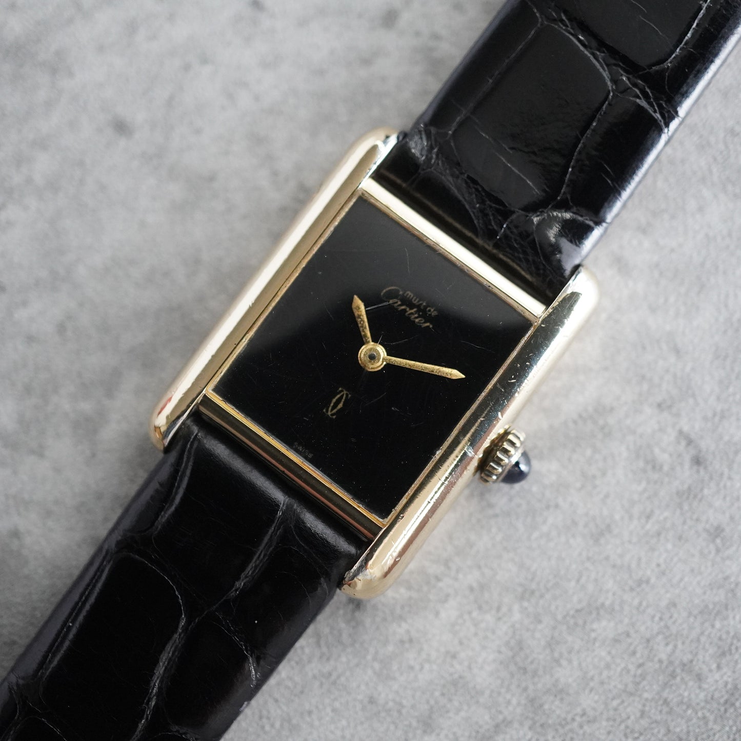 CARTIER カルティエ マスト タンク SM オニキス