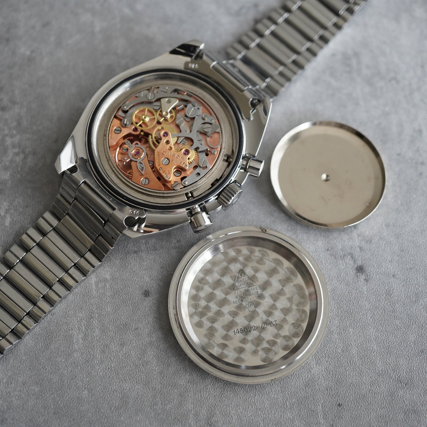 OMEGA SPEED MASTER Ref.145.022-69ST DON Bezel Step Dial 1969s