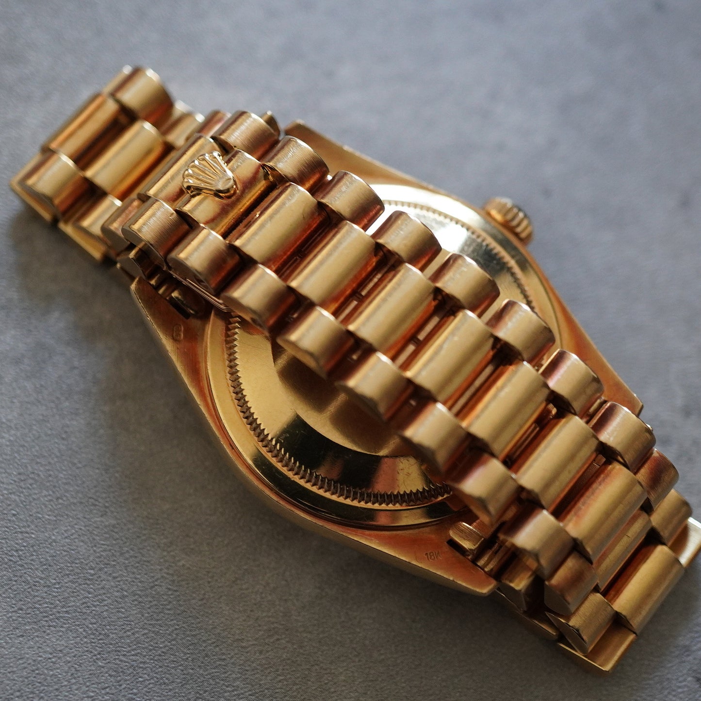 ROLEX DAY-DATE 18338A Factory Diamond 18KYG