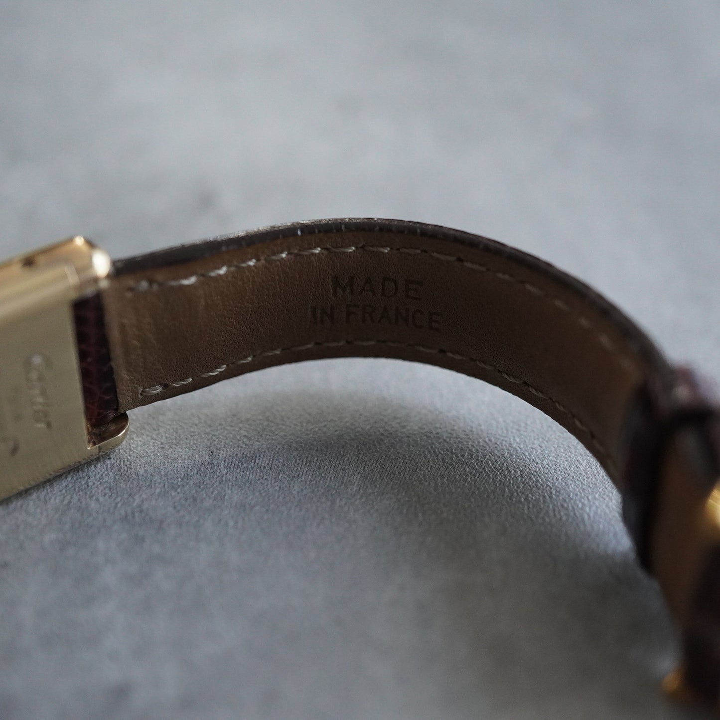 CARTIER カルティエ マスト タンク SM ブラウンダイヤル