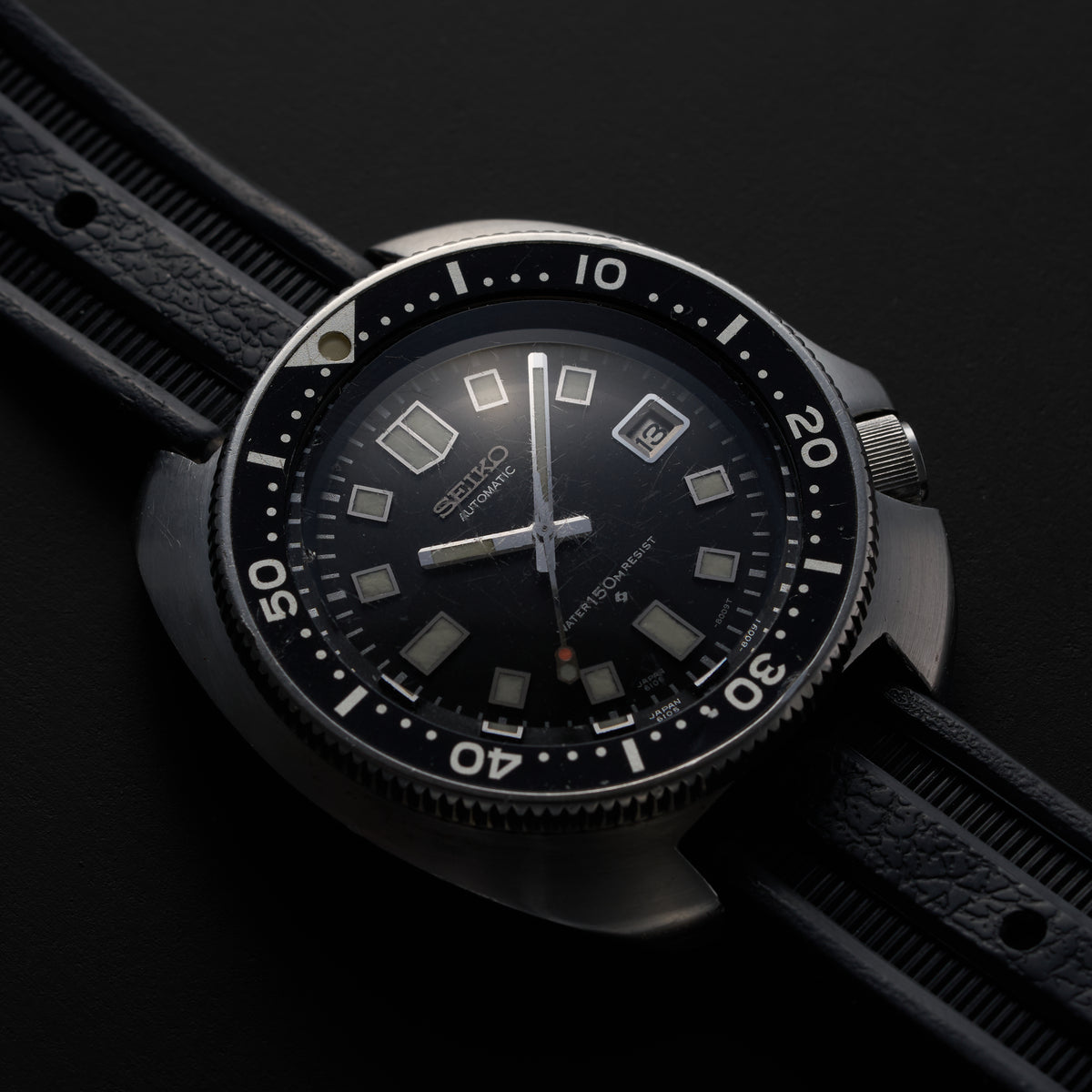 SEIKO DIVER  CAPTAIN WILLARD 6105-8110 THREE SLOT CROWN-8