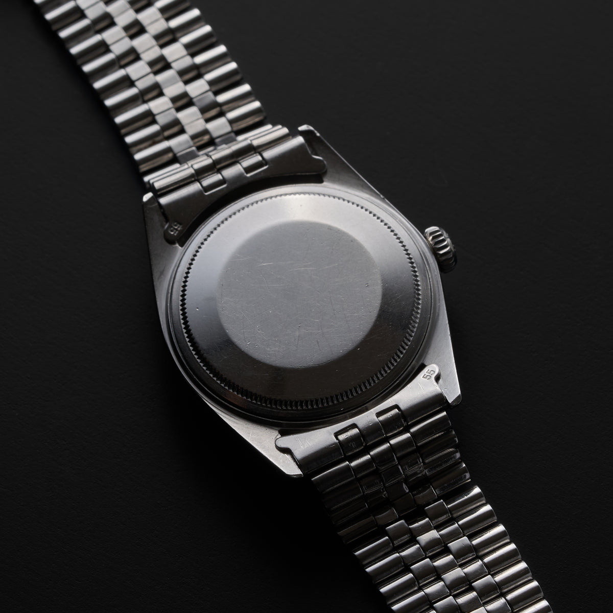 ROLEX DATEJUST 1603 BLACK GILT DIAL-8