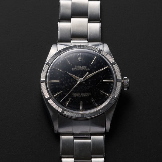 ROLEX OYSTER PERPETUAL 1007 BLACK GILT DIAL-1