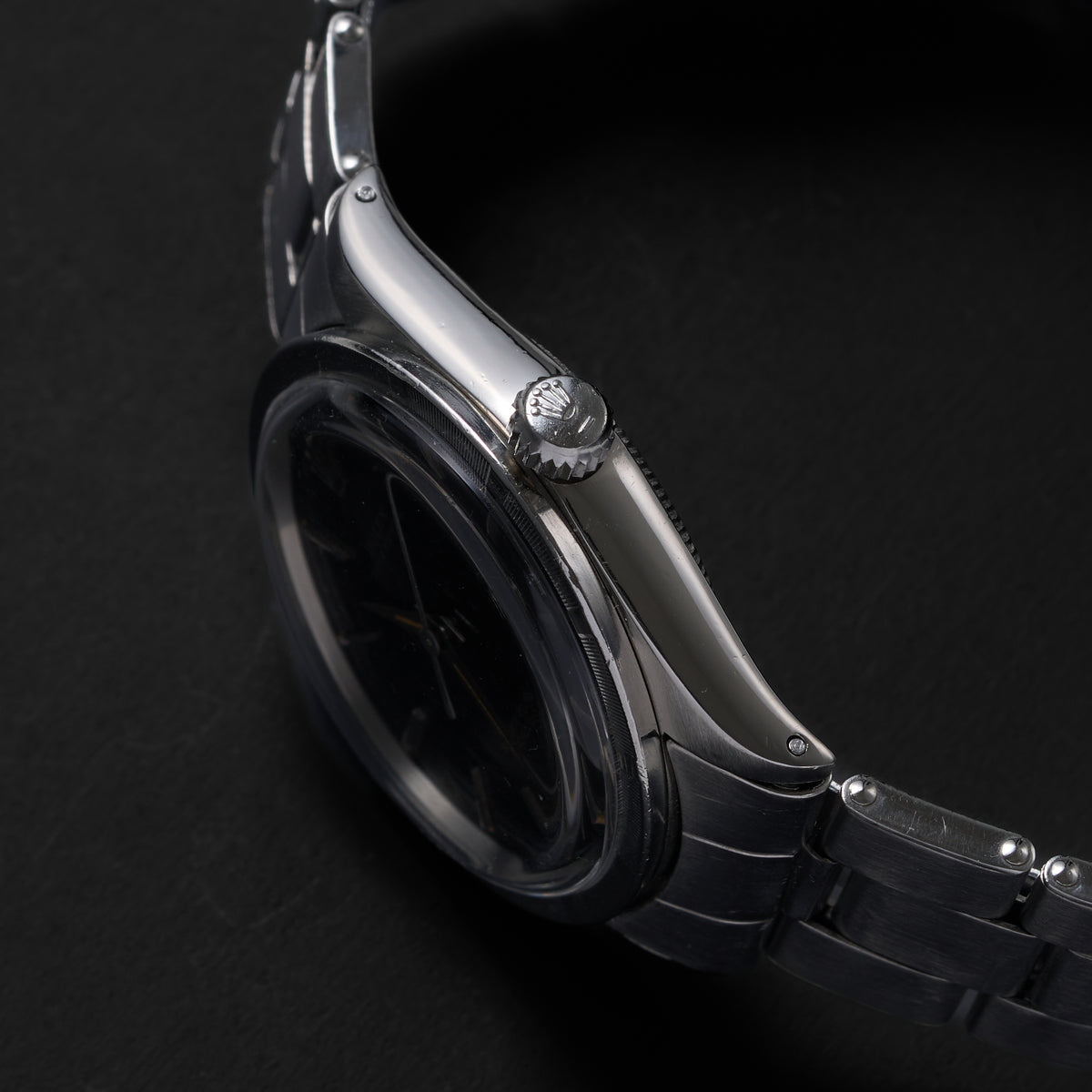ROLEX OYSTER PERPETUAL 1007 BLACK GILT DIAL-4