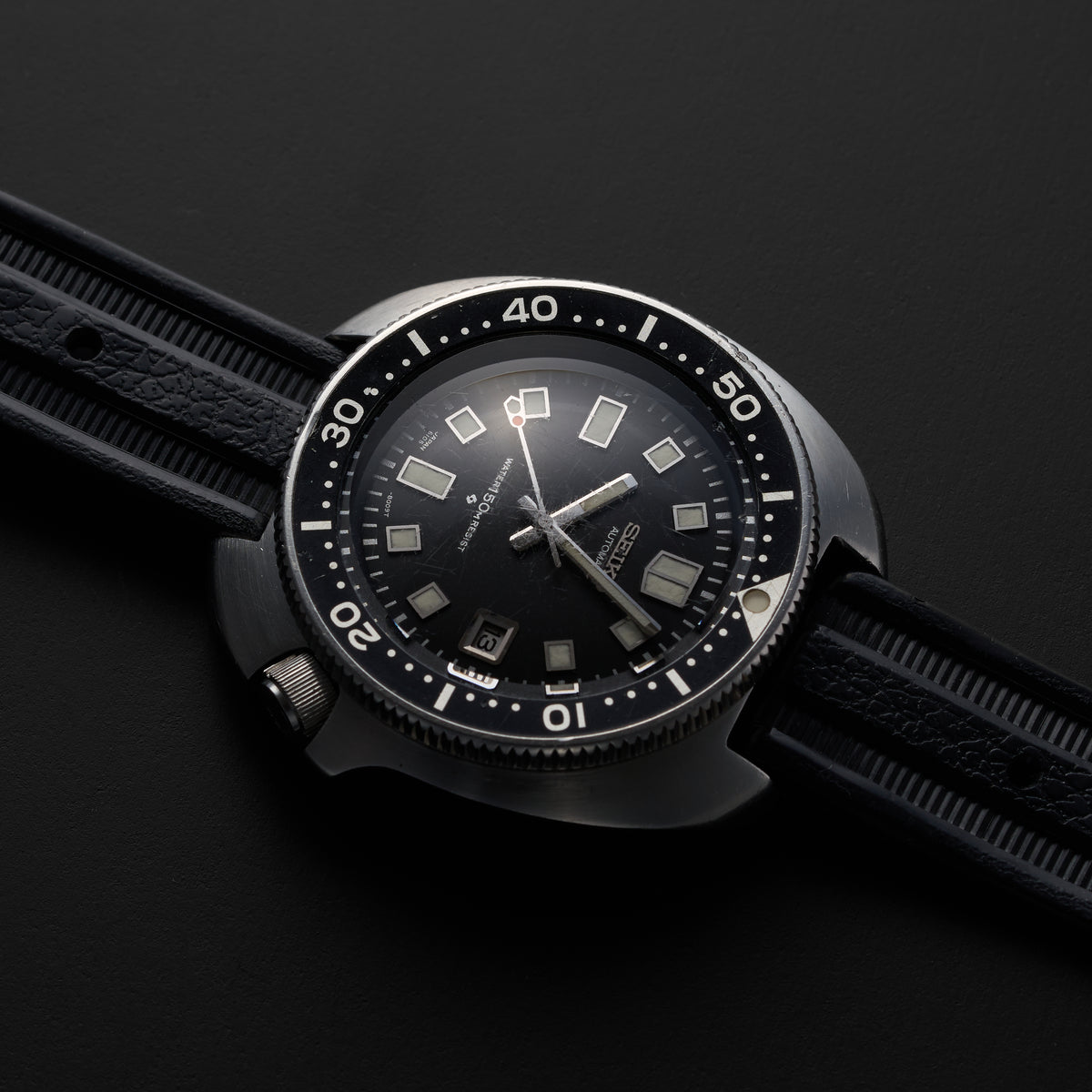SEIKO DIVER  CAPTAIN WILLARD 6105-8110 THREE SLOT CROWN-7