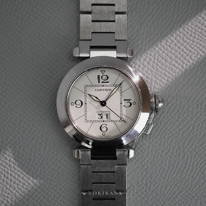 CARTIER LM PASHA C BIG DATE 2475