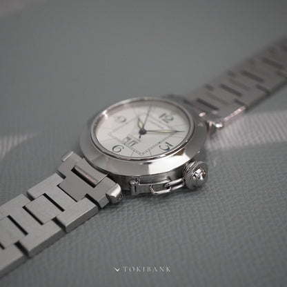 CARTIER LM PASHA C BIG DATE 2475
