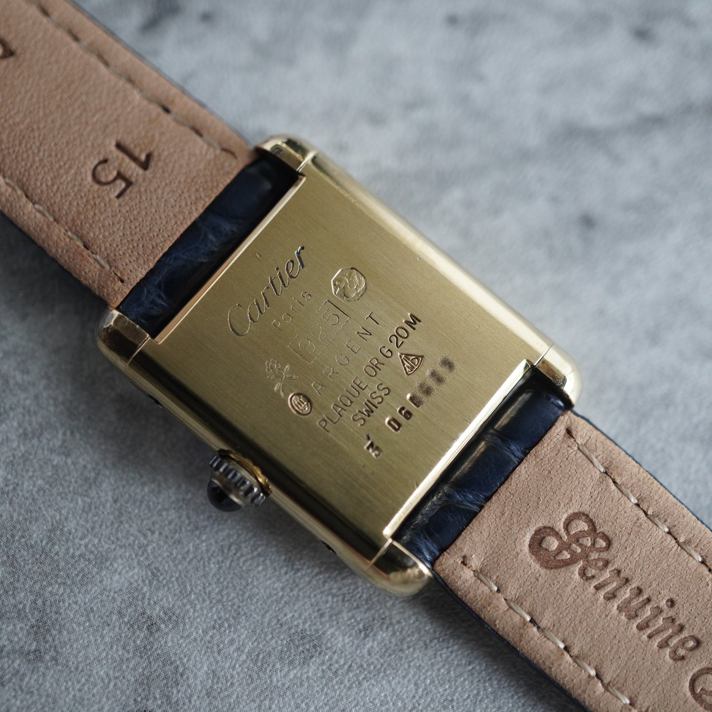 CARTIER カルティエ マスト タンク SM ラピスラズリ