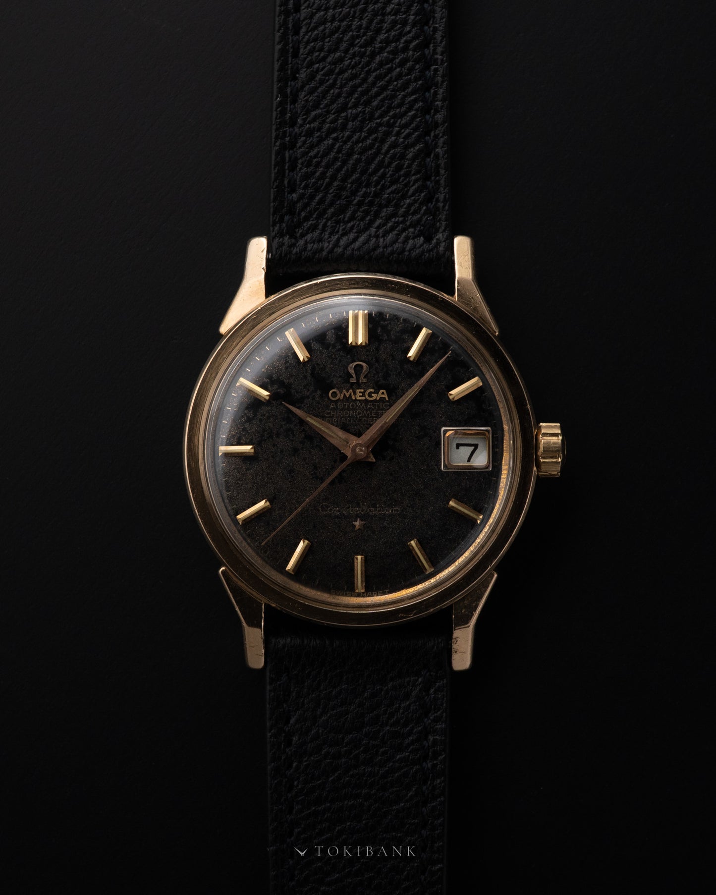 OMEGA CONSTELLATION 168.005 Rose gold top & Black mirror dial