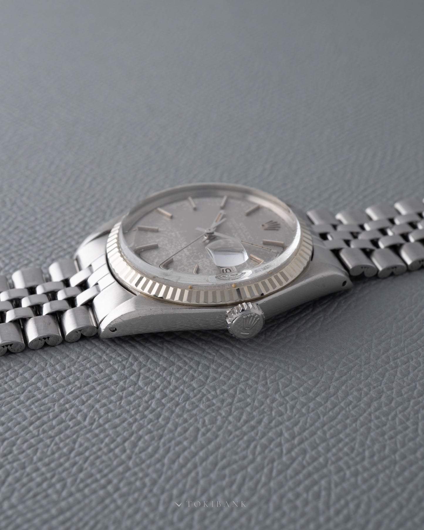 ROLEX DATEJUST REF 1601 GHOST DIAL CROWN