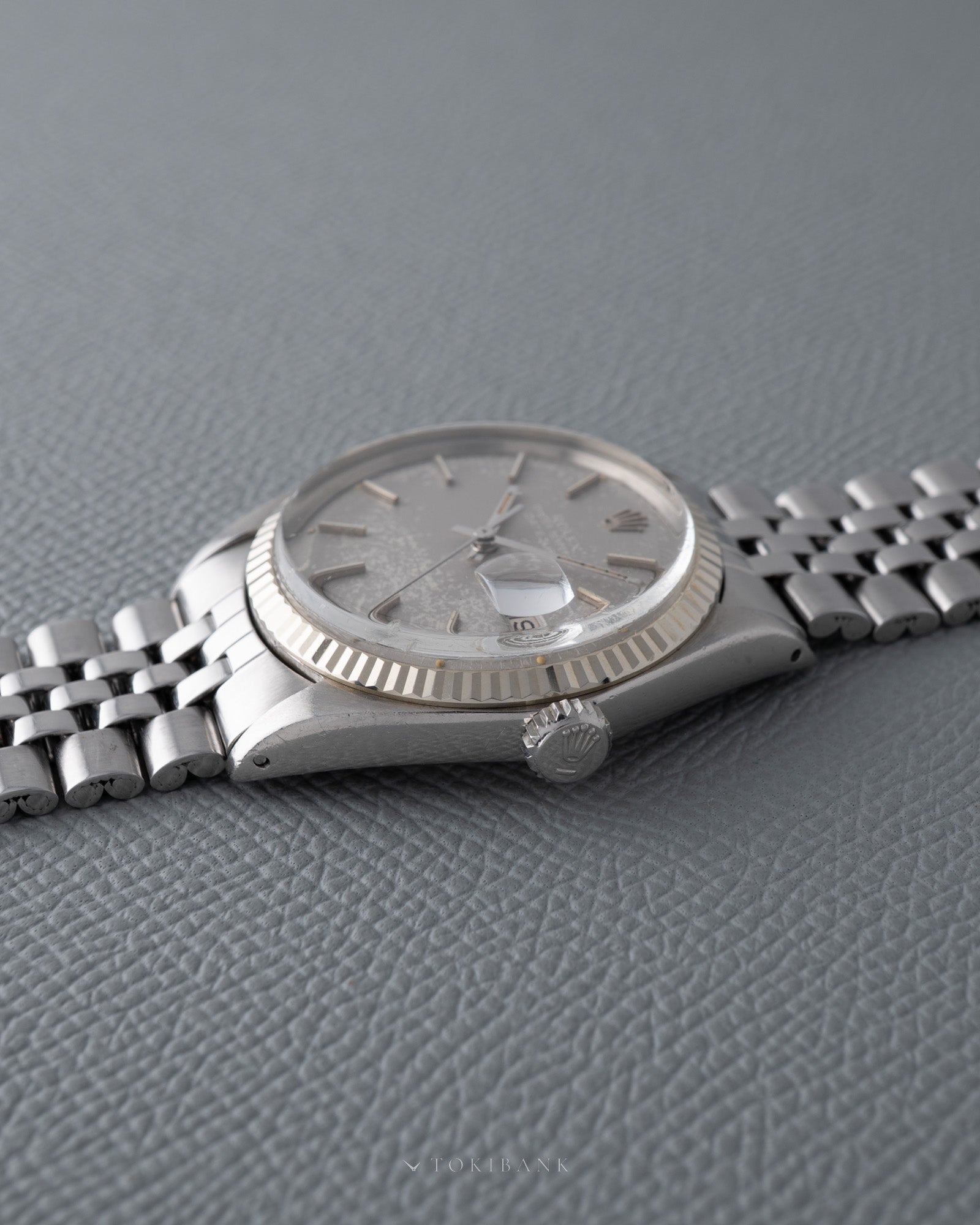 ROLEX DATEJUST REF 1601 GHOST DIAL CROWN