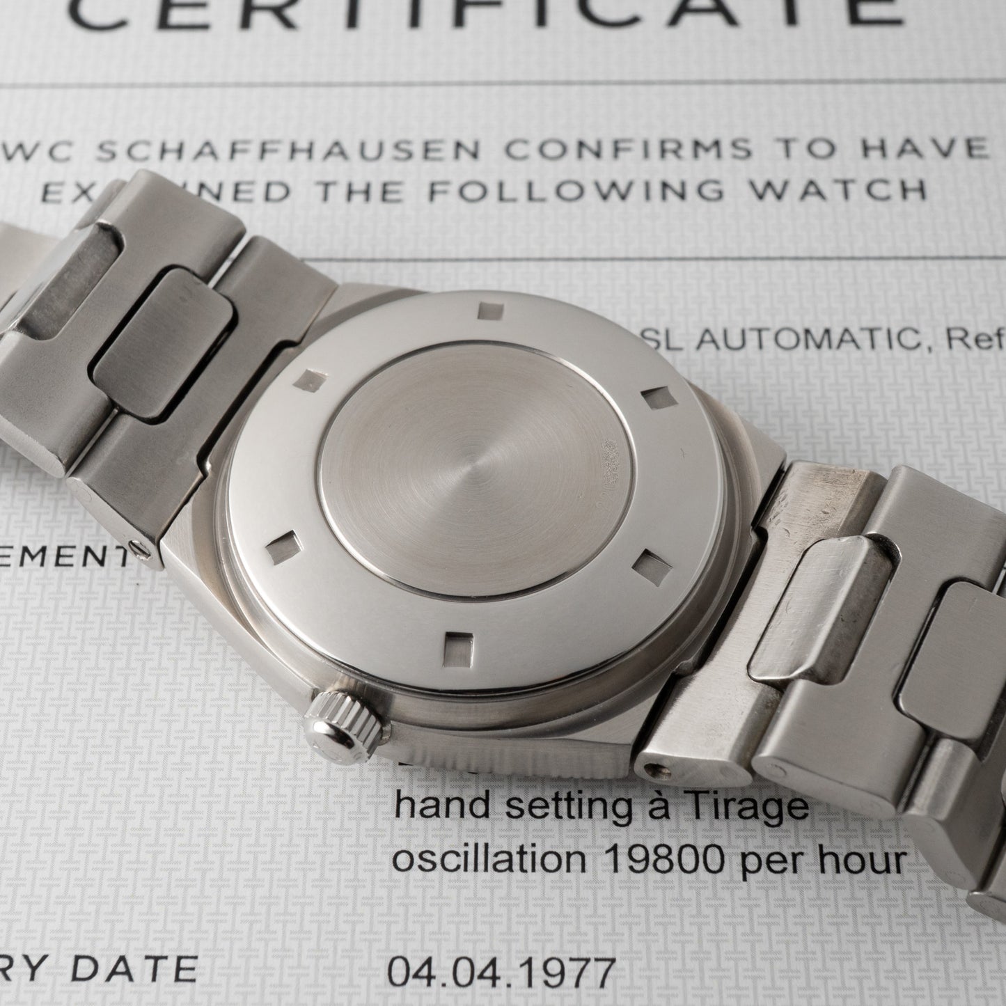IWC Ingenieur SL Ref.1832 "jumbo" caseback