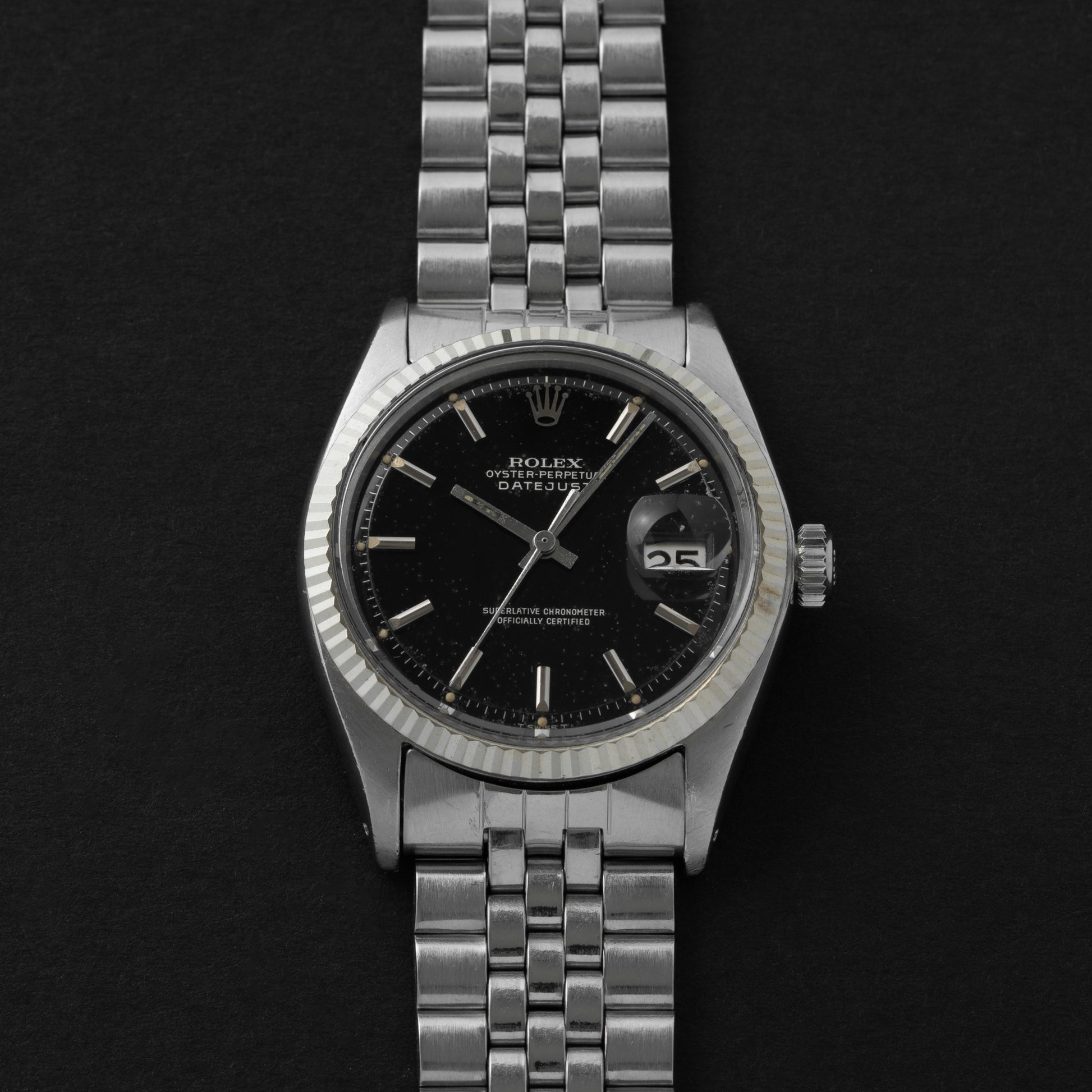 ROLEX DATEJUST REF 1601 GILT DIAL 1968