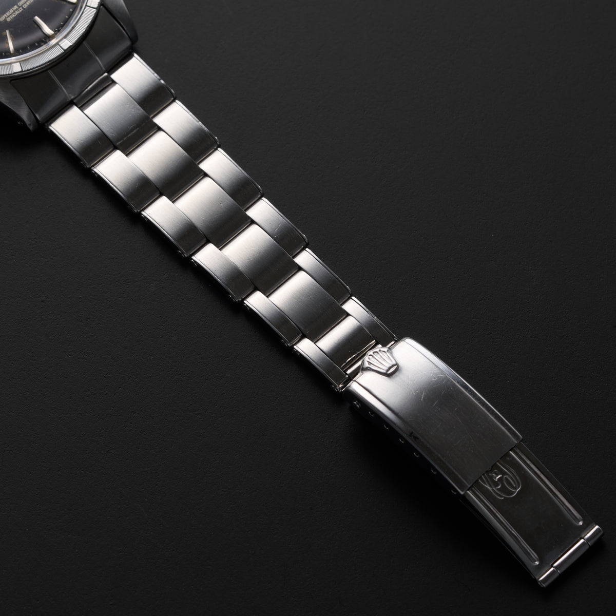 ROLEX OYSTER PERPETUAL 1007 BLACK GILT DIAL-9