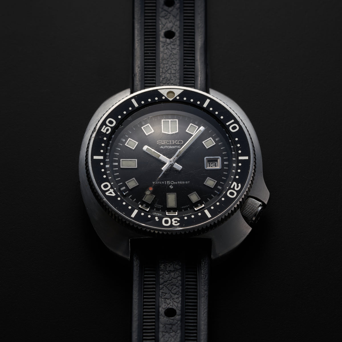 SEIKO DIVER  CAPTAIN WILLARD 6105-8110 THREE SLOT CROWN-1