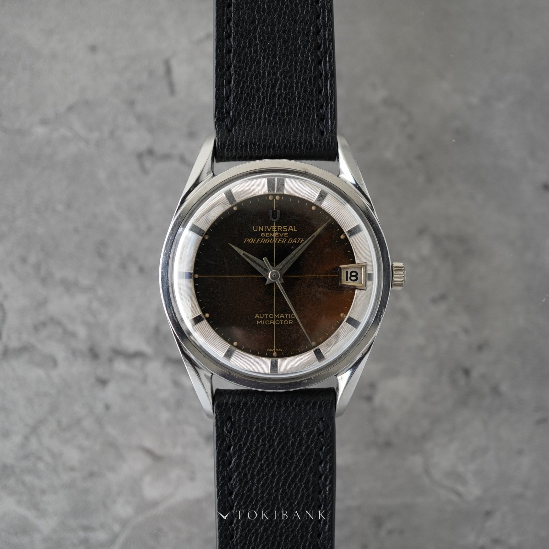 UNIVERSAL GENEVE POLEROUTER DATE REF. 204610-2 TROPICAL – TOKIBANK