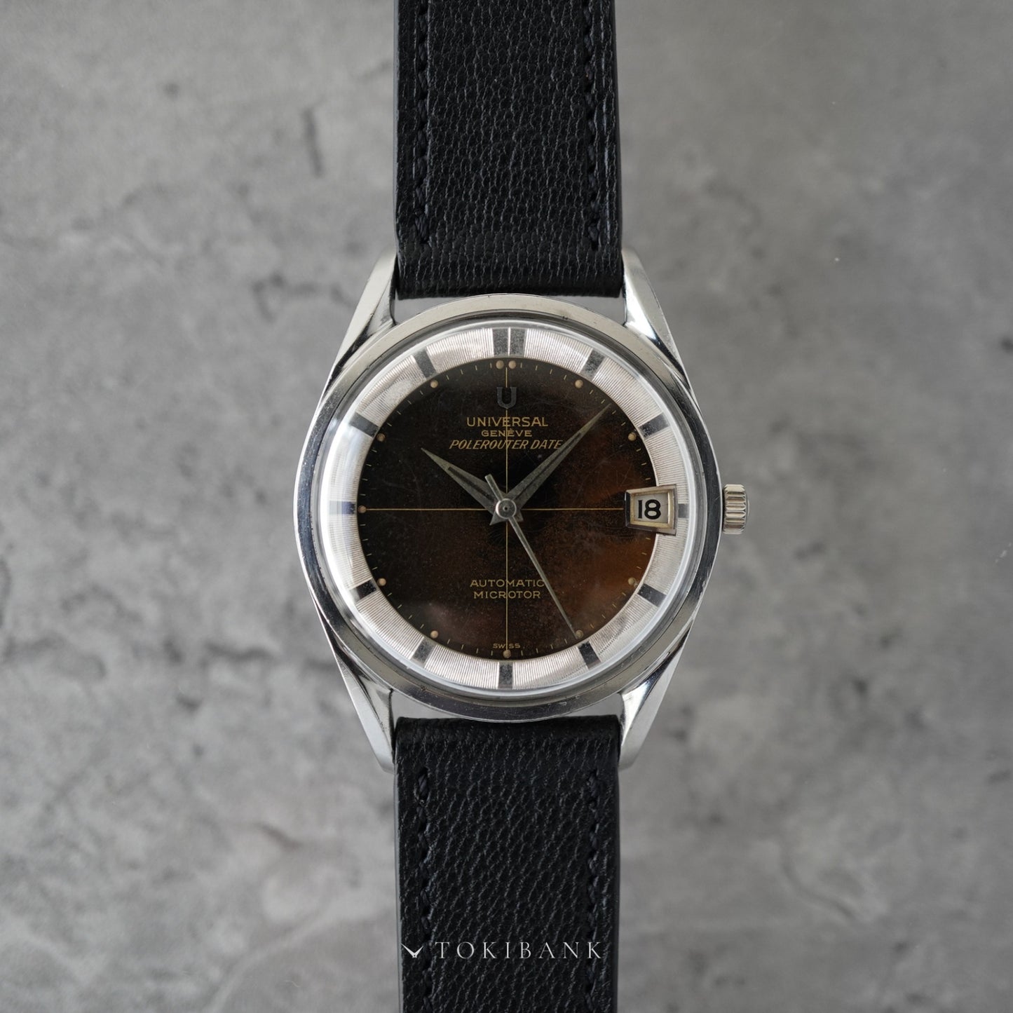 UNIVERSAL GENEVE POLEROUTER DATE REF. 204610-2 TROPICAL