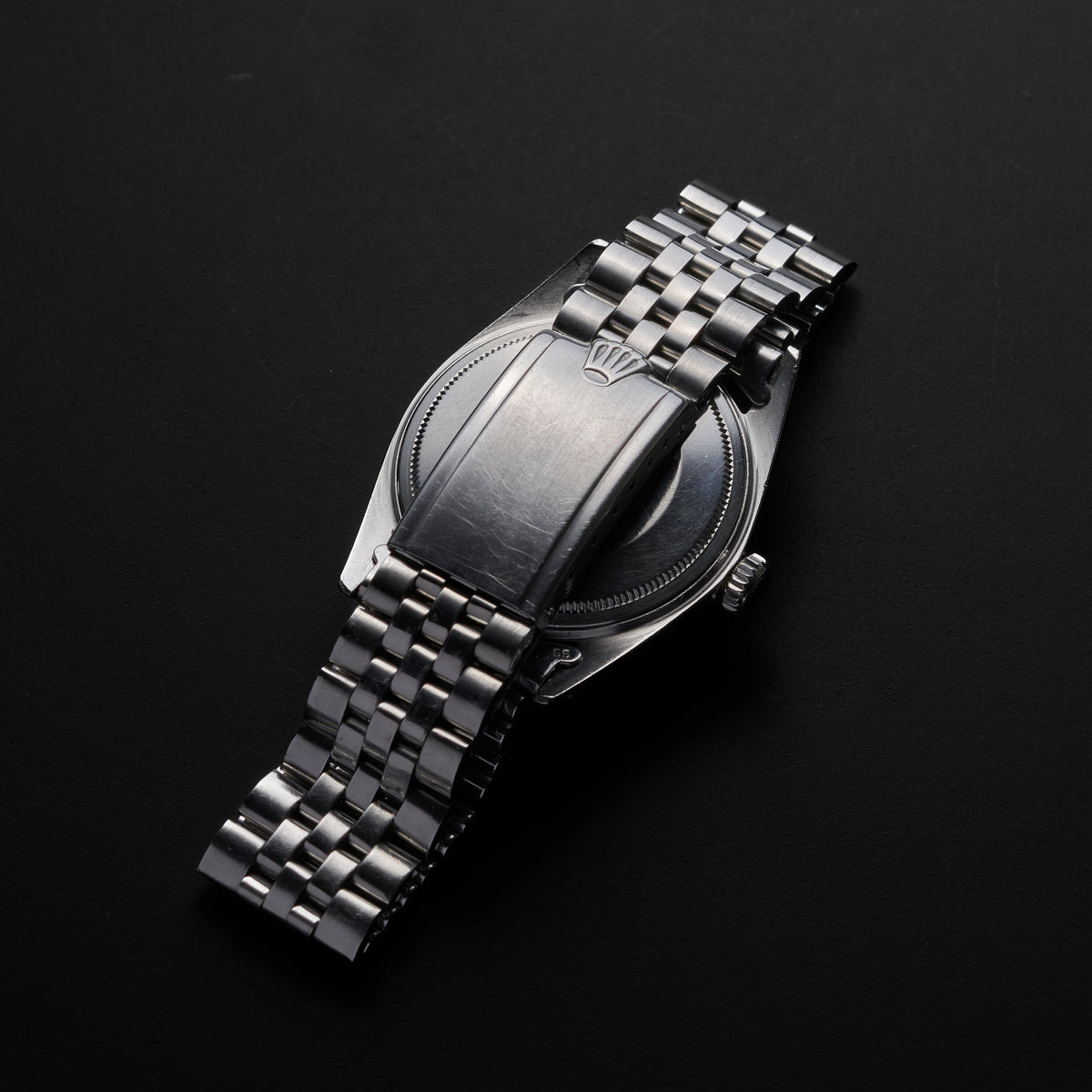 ROLEX DATEJUST 1603 BLACK GILT DIAL-10