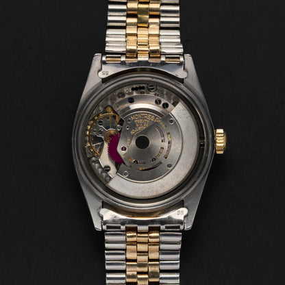 ROLEX DATEJUST 1601 BLACK GILT DIAL-11