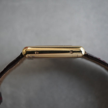 CARTIER カルティエ マスト タンク SM ブラウンダイヤル