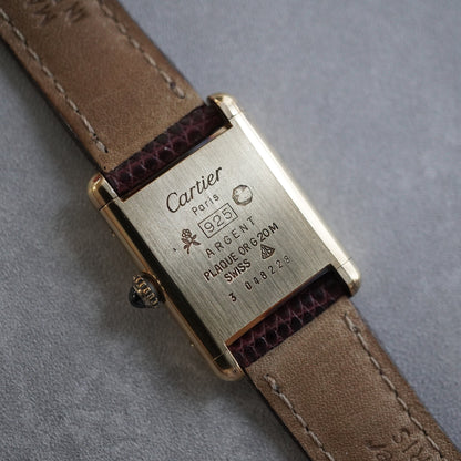 CARTIER カルティエ マスト タンク SM ブラウンダイヤル