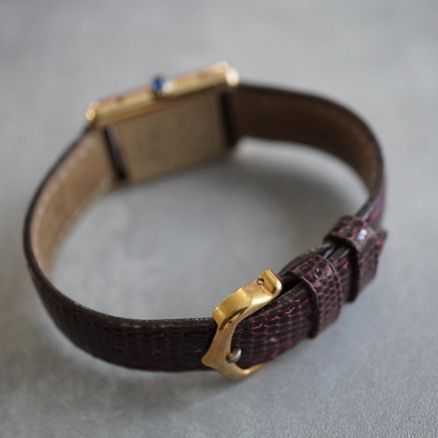 CARTIER カルティエ マスト タンク SM ブラウンダイヤル