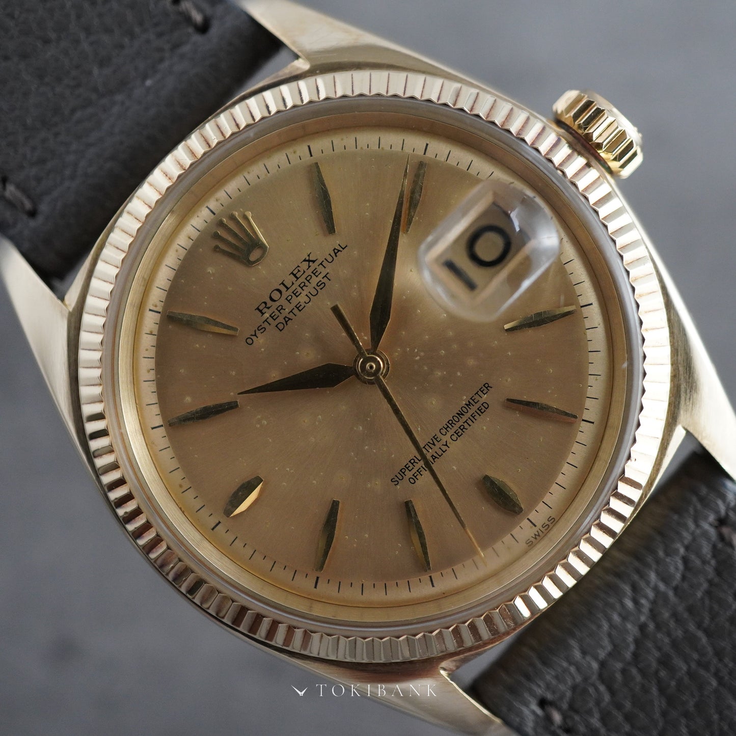 ROLEX DATEJUST REF.1601 14KYG "Butterfly Rotor"