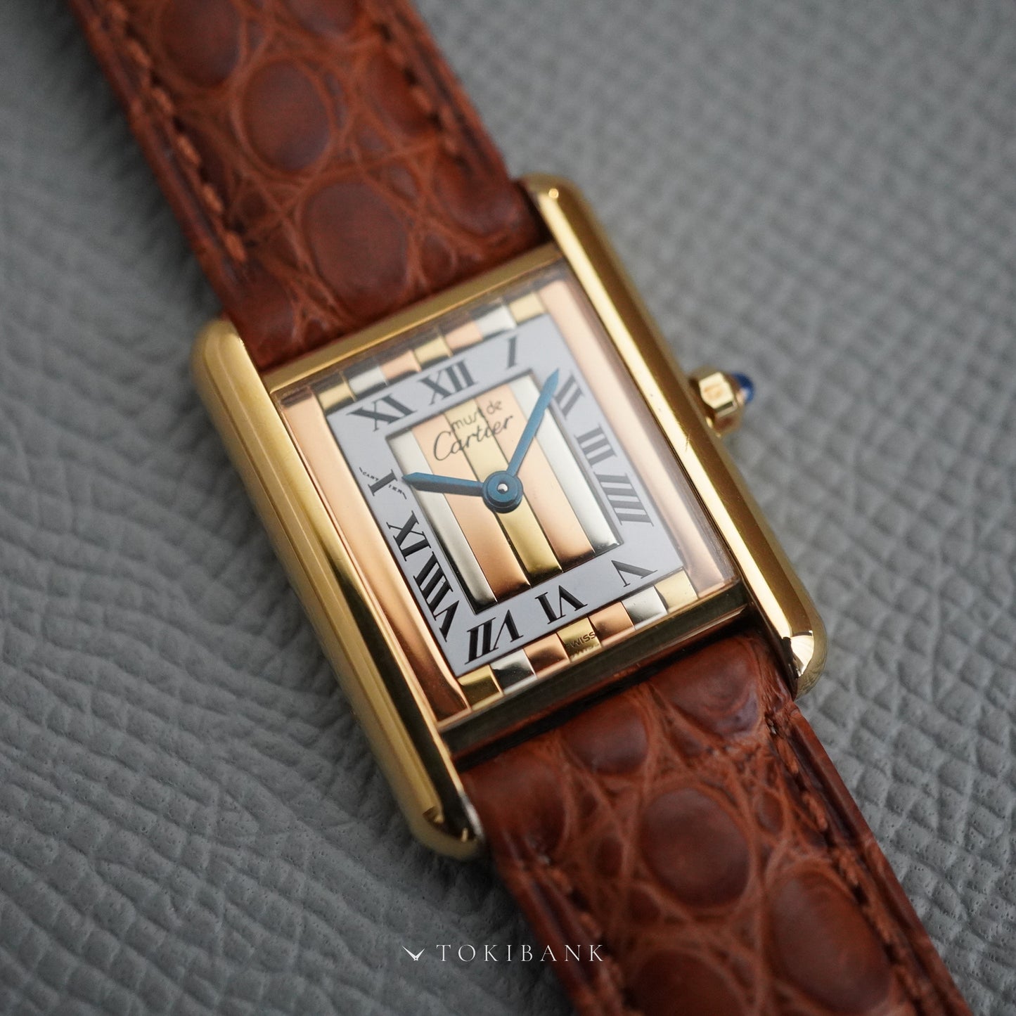 CARTIER Must De Tank  SM 66001 Trinity dial