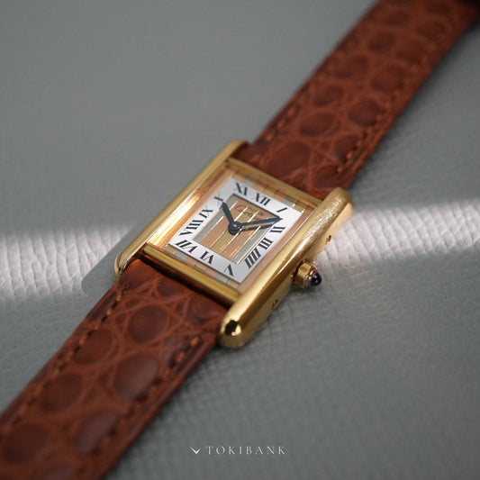 CARTIER Must De Tank  SM 66001 Trinity dial
