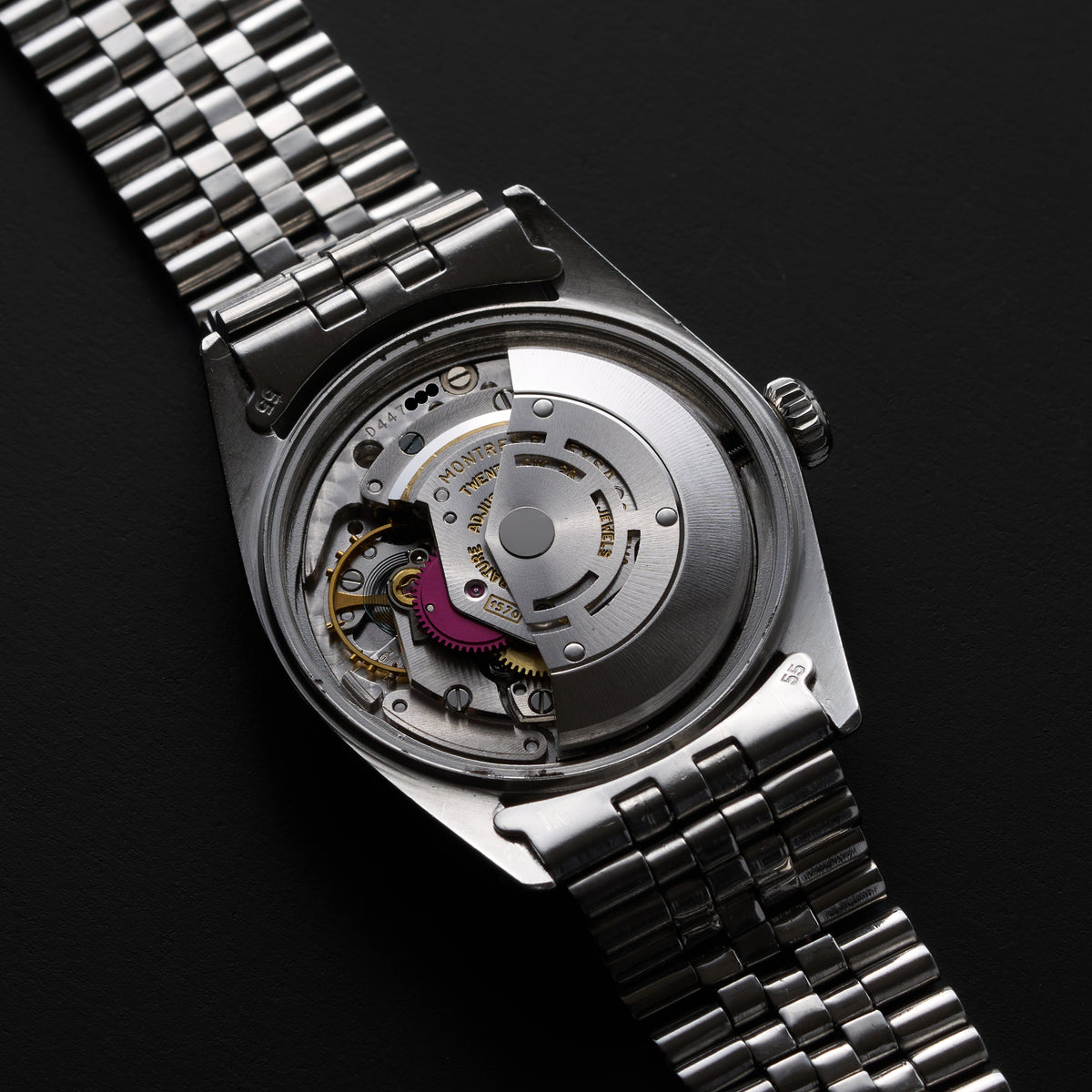 ROLEX DATEJUST 1603 BLACK GILT DIAL-14