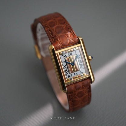 CARTIER Must De Tank  SM 66001 Trinity dial