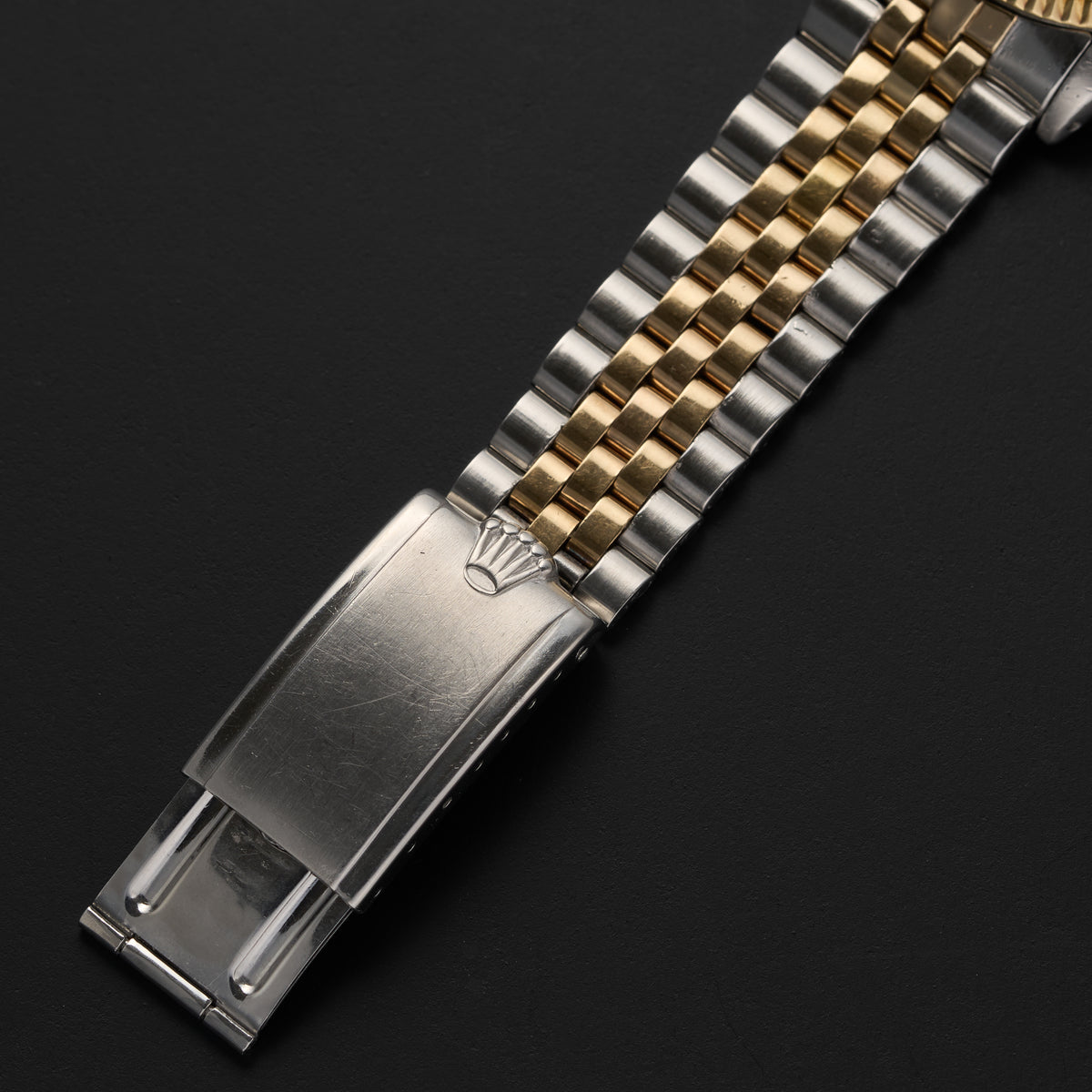 ROLEX DATEJUST 1601 BLACK GILT DIAL-8