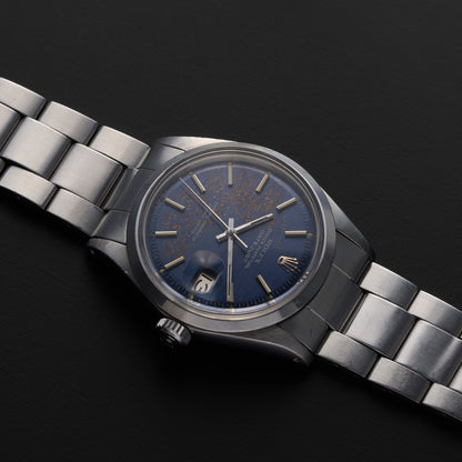 ROLEX DATEJUST 1600 BLUE MOSAIC DIAL-3