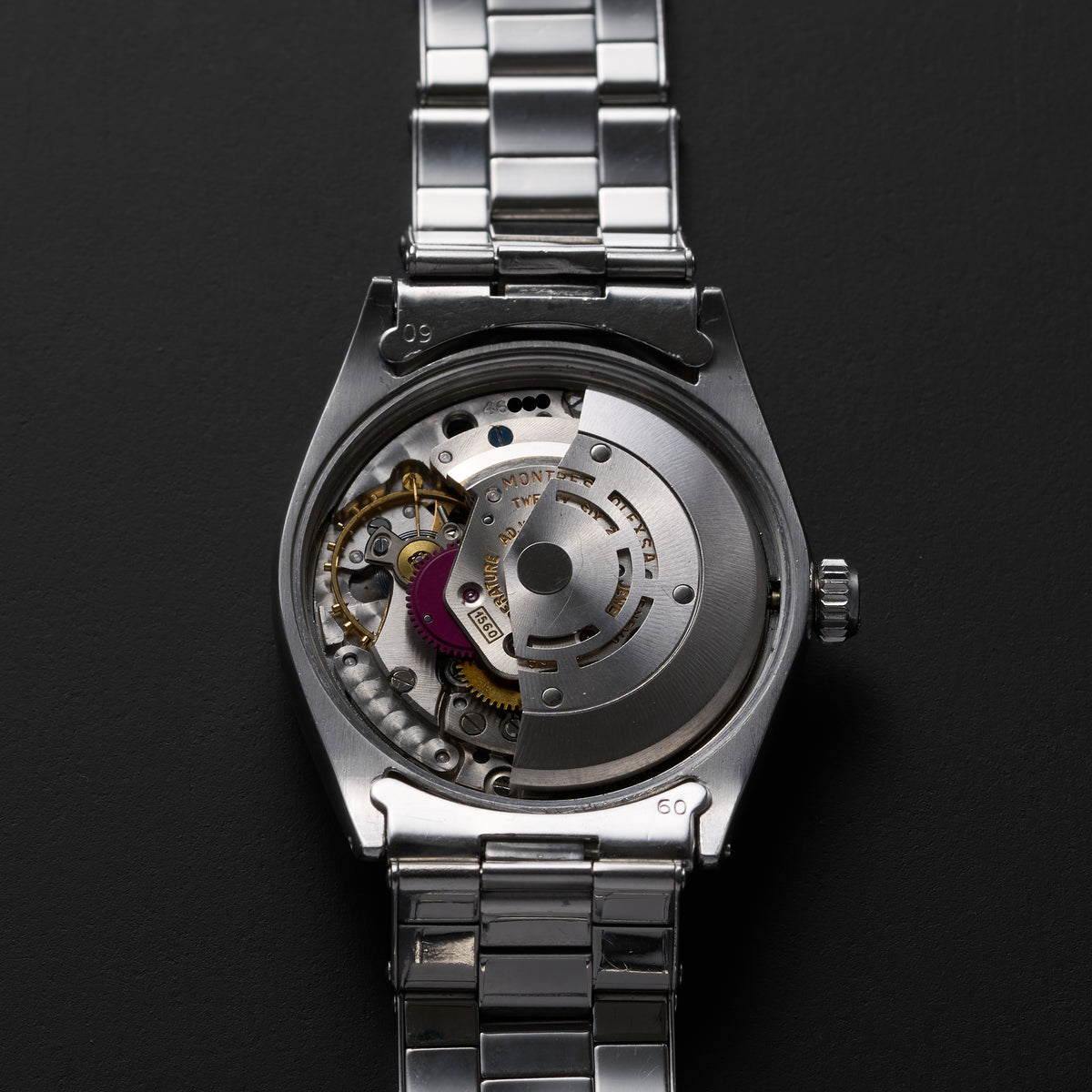 ROLEX OYSTER PERPETUAL 1007 BLACK GILT DIAL-12