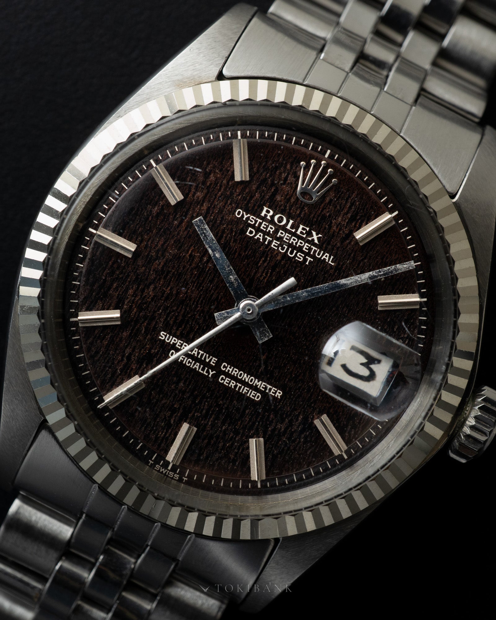 ROLEX DATEJUST REF 1601 Tropical Mirror 1970年製-7