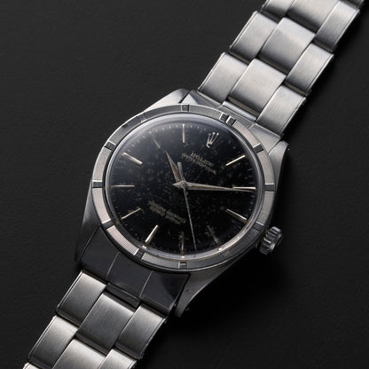 ROLEX OYSTER PERPETUAL 1007 BLACK GILT DIAL-2