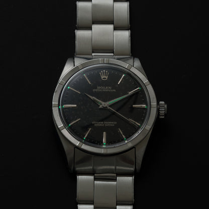 ROLEX OYSTER PERPETUAL 1007 BLACK GILT DIAL-3