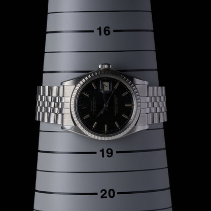 ROLEX DATEJUST 1603 BLACK GILT DIAL-13