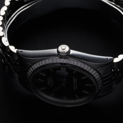 ROLEX DATEJUST 1603 BLACK GILT DIAL-7